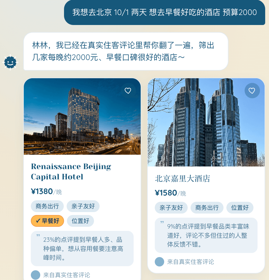 出发喽拆解用户旅行需求的真实界面